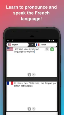 English to French Translator android App screenshot 1